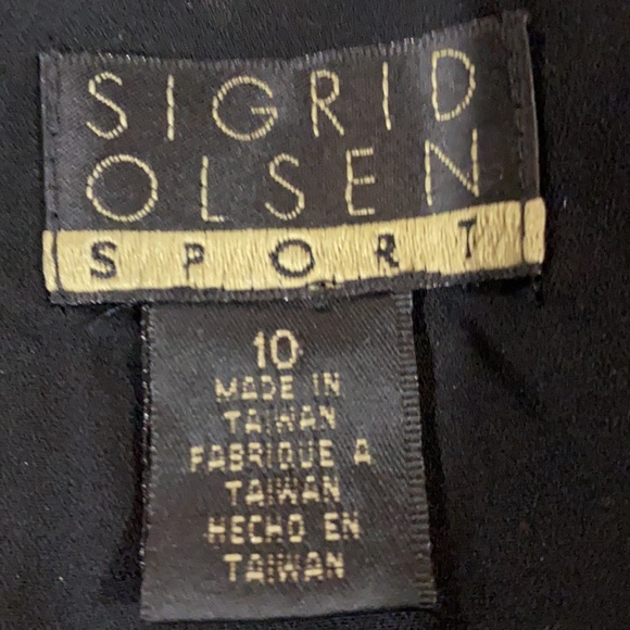 Sigrid Olsen sport black sleeveless lined dress. - Picture 6 of 10